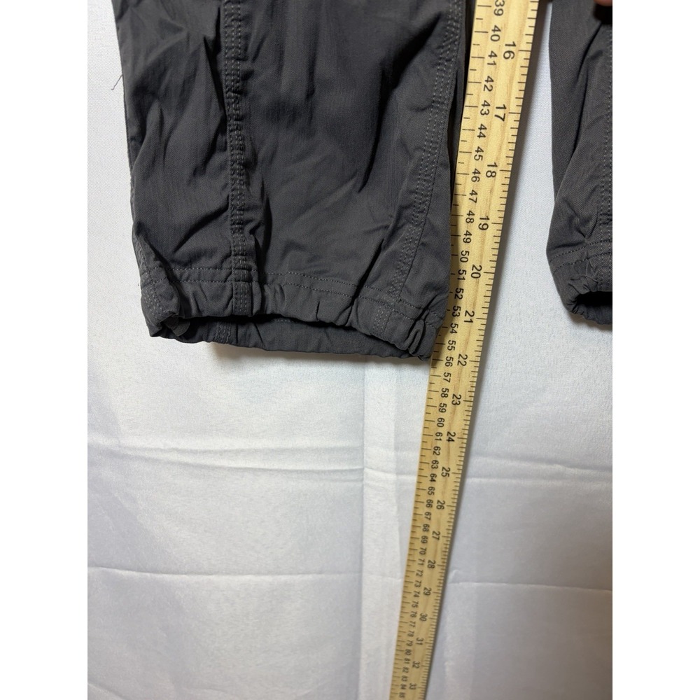 The North Face Womens Capri Cropped Pants Grey Drawstring Nylon Size M - Picture 13 of 16